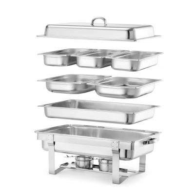 Chafing GN 1/1, HENDI, Kitchen Line, 9L, 585x385x(H)315mm | 471005
